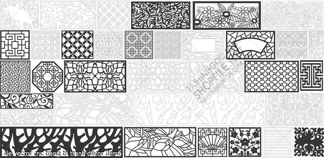 file vector cnc trang tri tranh decor